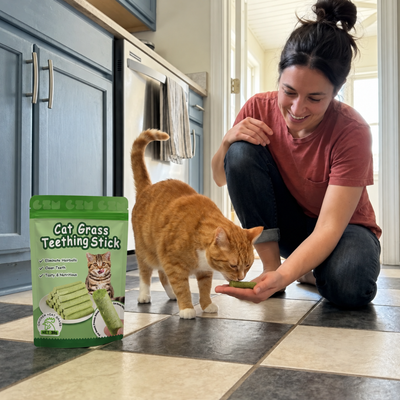 Multivitamin Cat Grass Teething Sticks