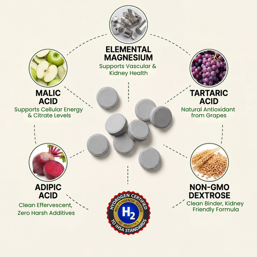 Pure Hydrogen tablets for kidney health